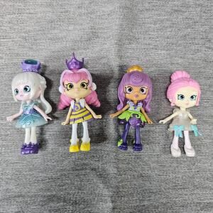 Shopkin Shoppies Set of 4 Dolls Bridies Princess Queen Gemma